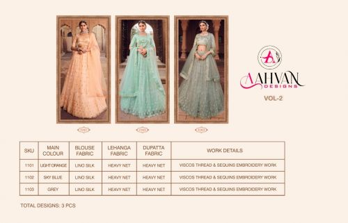 Aahvan Vol 2 Wedding Wear Wholesale Lehenga Collection
